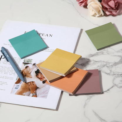 Mr. Pen- Sticky Notes, 3"x3", 12 Pads, 600 Sheets, New Earthy Colors, Sticky Notes Bulk, Self-Stick Note Pads, Perfect for Office, School, Home, Study & Organization