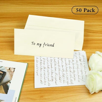 50 Pack #10 Business Envelopes, Sage Green Standard Envelopes Self Seal, Letter Size Mailing Envelopes for Checks Letters Invoices Statements Birthday Graduation Wedding, 4 1/8 x 9 1/2 Inch