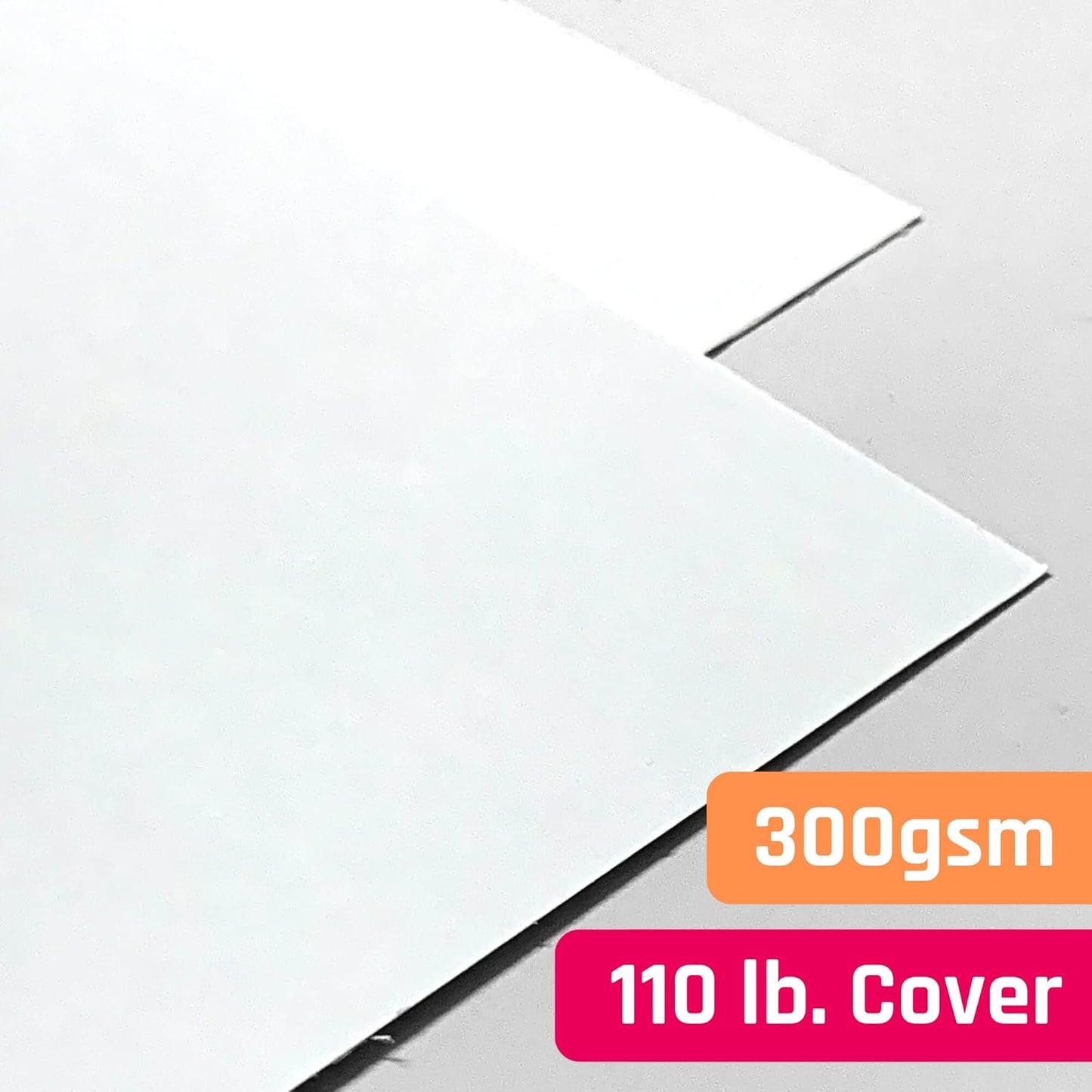 25 Pieces, (110 lb/300 gsm) - White Cardstock 12 x 12, Large Heavy Thick Card Stock Paper, Heavyweight 12x12