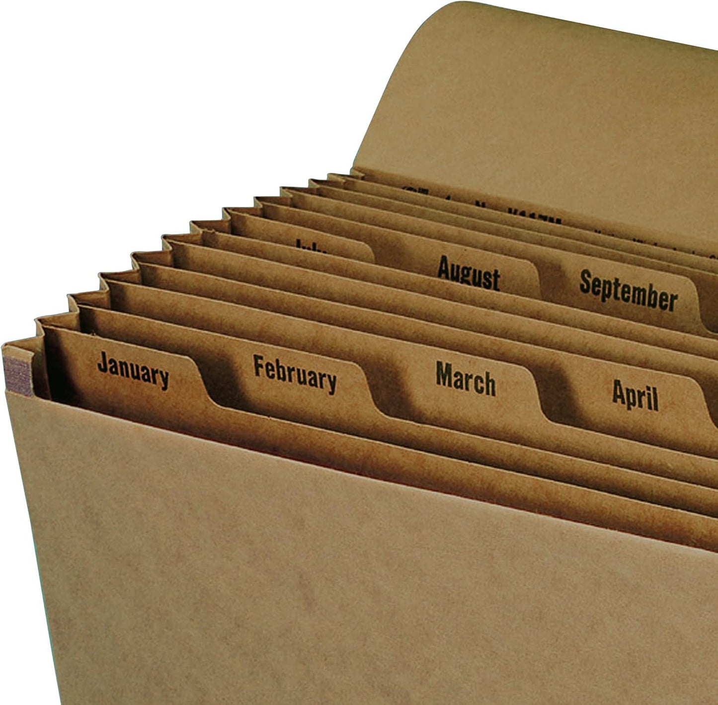 Smead Expanding File with Flap and Cord Closure, 12 Pockets, Monthly (Jan-Dec), Letter Size, Kraft (70186) (Pack of 1)