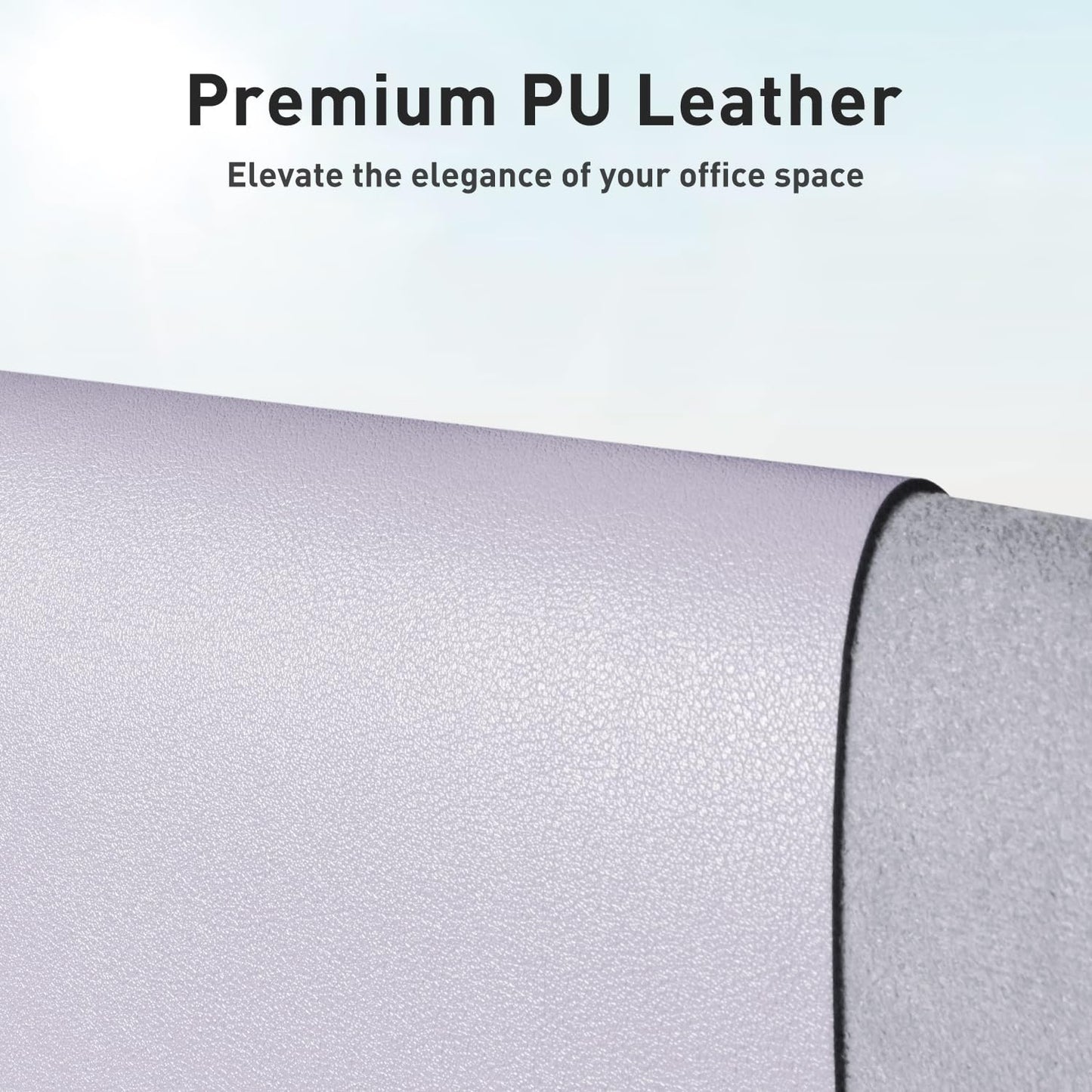 Aothia Leather Desk Pad Protector, Mouse Pad, Office Desk Mat, Non-Slip PU Leather Desk Blotter, Laptop Desk Pad, Waterproof Desk Writing Pad for Office and Home (Black,36" x 17") - Colors B
