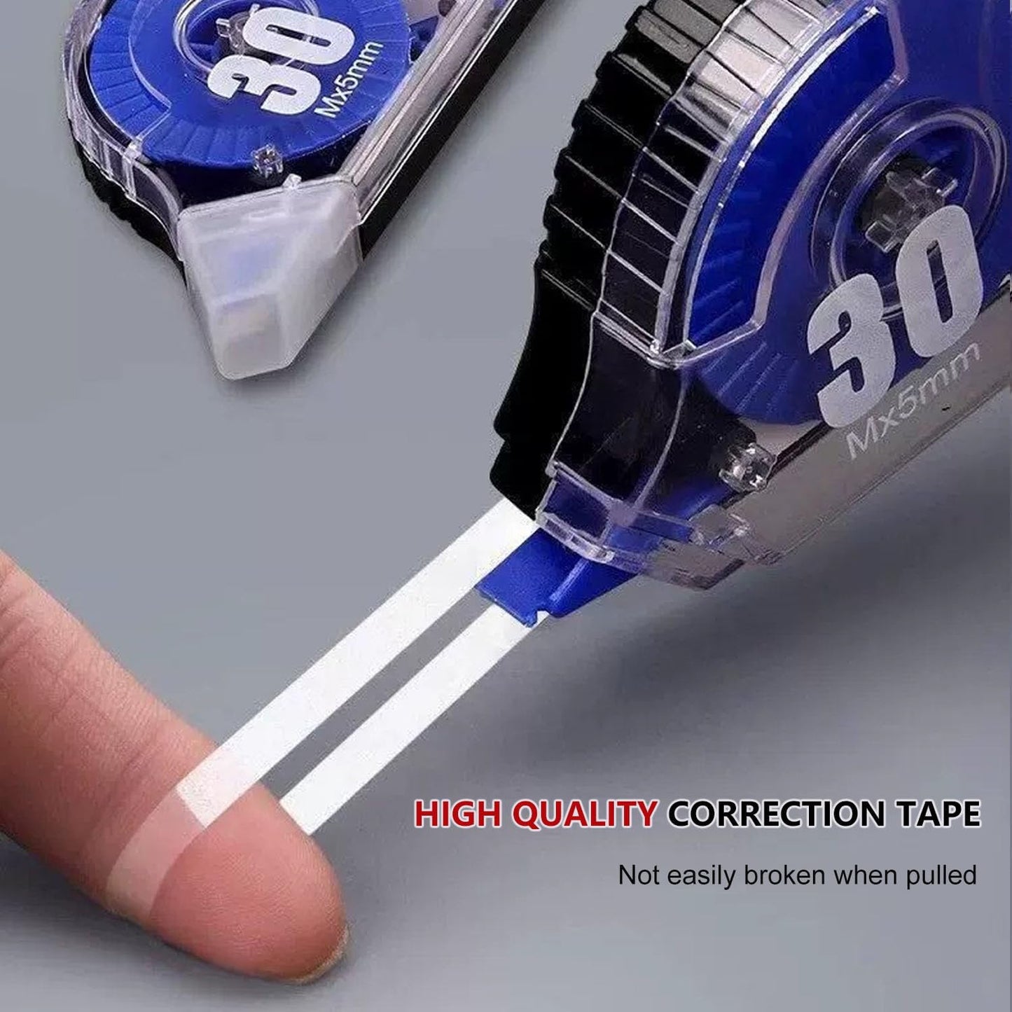 Correction Tape, 10 Pack 33Ft White Correction Tape Roll Easy-to-Use Applicator for Instant Corrections, Ideal for School, Home, and Office Supplies