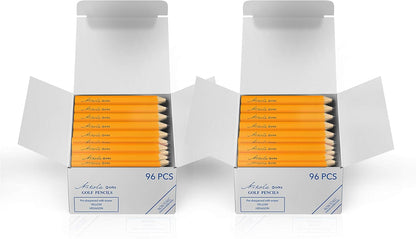 Mini Golf Pencils Without Erasers - 96 Count - Classic Pre-Sharpened #2 HB American Pew Pencils Standard Hex Shaped Bulk Pack