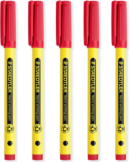 STAEDTLER 307 Noris Writing Pen - Handwriting Pens - 0.6mm Line Width - Ideal for School, Work, Office, etc (Blue)