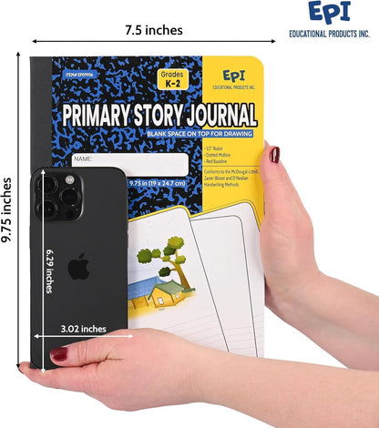 48 Pack - EPI Marble Hardcover Wide Ruled Composition Notebook | 200 Pages (100 Sheets), 9.75 x 7.5 in, Sturdy Sewn Binding | School, Office, Journaling, Notes