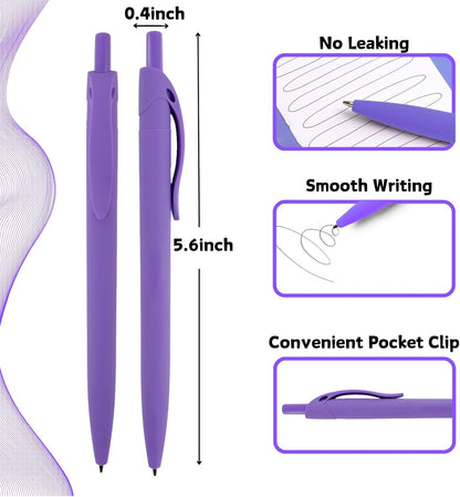 BallPoint Pens, 50 Pack (BLACK Ink),Bulk Pens, Black Barrel,Click Pens for Office Home and School, Retractable Ballpoint Pens, Medium Point, 1.00MM (Black)