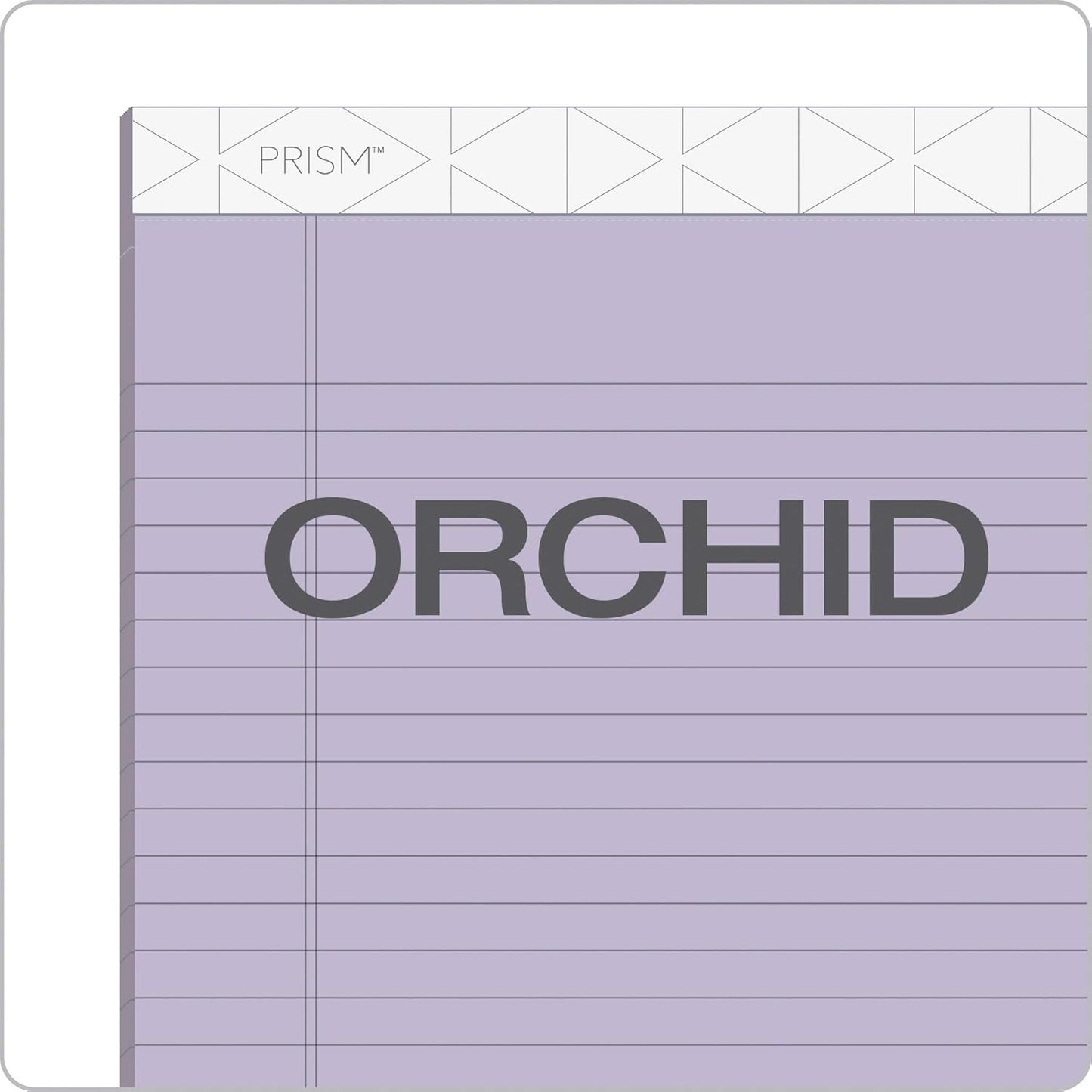 Tops Prism Writing Pads, 8-1/2" x 11-3/4", Legal Rule, Gray, Perforated, 50 Sheets, 12 Pack (63160)