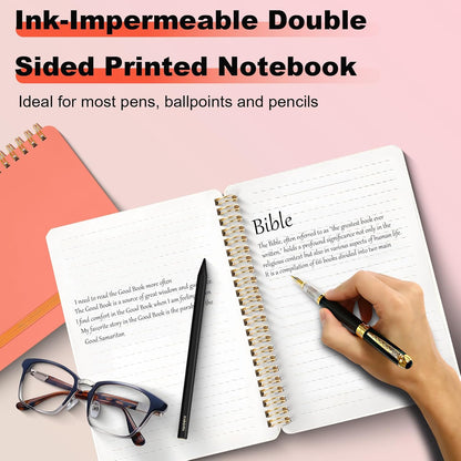 4 PCS Small Spiral Notebook 5x7, Spiral Journal Notebook, Notebooks for Work, Note Taking, School, Small Notebooks 5x7 with Strap, Cute Notebooks for Women 50 Sheets