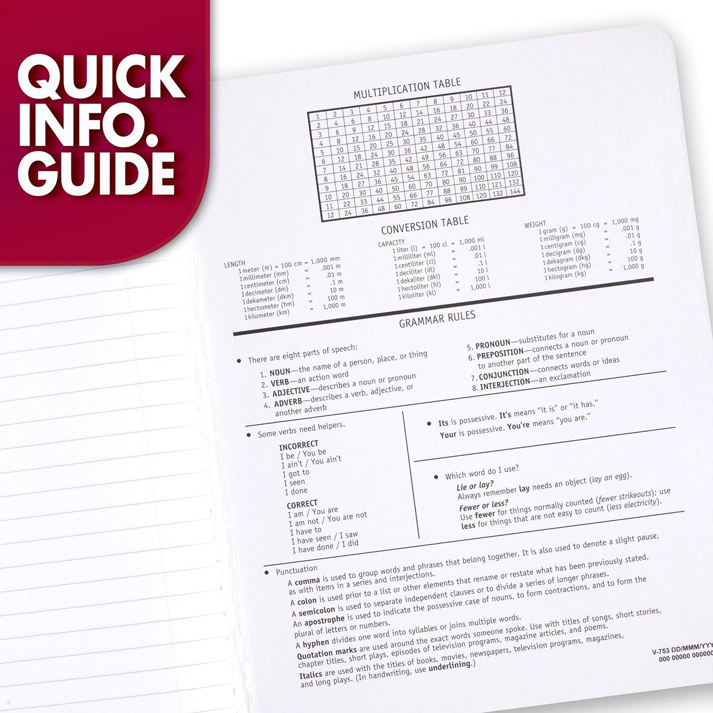 Mead Composition Notebook, 3 Pack, Wide Ruled Paper, 7-1/2" x 9-3/4", 100 Sheets per Comp Book, Black Marble (38301)