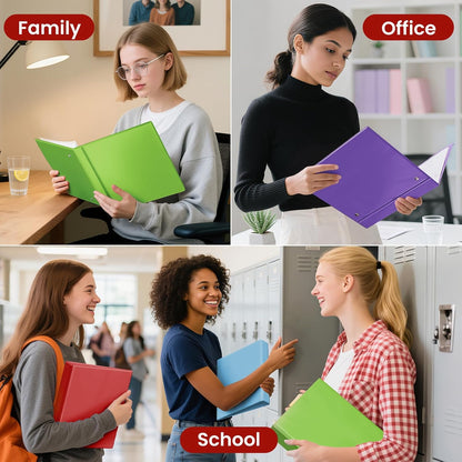 SUNEE 3 Ring Binder 2 Inch, Clear View Binder Three Ring PVC-Free (Fit 8.5x11 Inches) for School or Office Supplies, Light Purple, 1 Pack