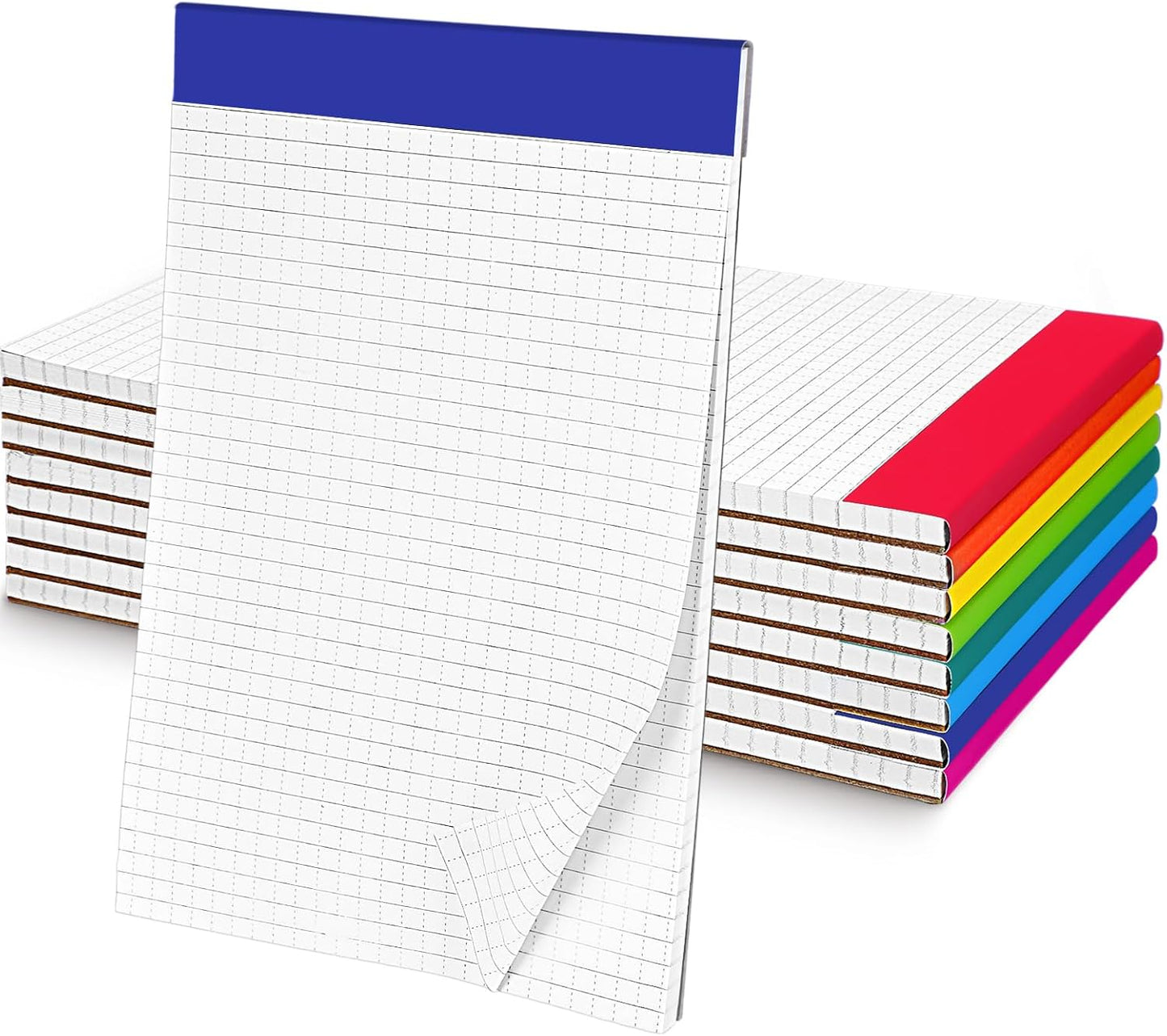 Jetec 8 Pack Dot Grid Notepad 5x8 Graph Paper Pad 50 Sheets Legal Pad Quad Ruled Notepad for Drawing Journaling Sketching Planner School College Office Engineers (Dot Line)