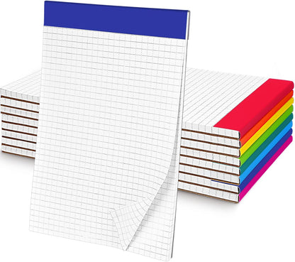 Jetec 8 Pack Dot Grid Notepad 5x8 Graph Paper Pad 50 Sheets Legal Pad Quad Ruled Notepad for Drawing Journaling Sketching Planner School College Office Engineers (Dot Line)