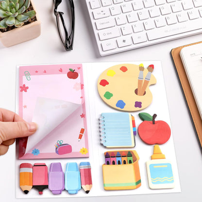 Ceiba Tree Teacher Sticky Notes Set Self-Stick Memo Pads Page Markers Thank You Teachers Giftd for Appreciation Week End of Year