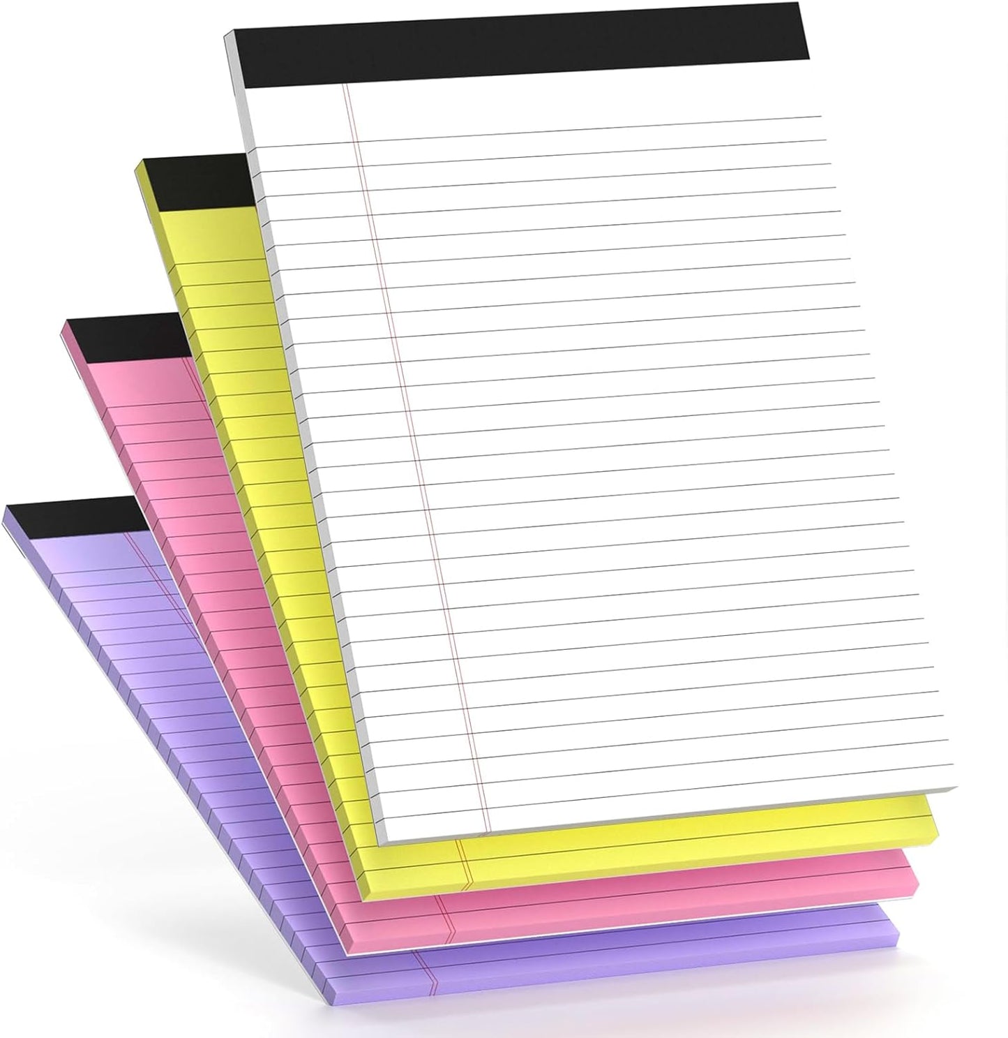 4 Pack Blue Legal Pads 8.5 x 11 Blue Note Pads 8.5 x 11 Notepad 8.5 x 11 Micro Perforated Writing Pads Lined Paper Pads Wide Ruled Pad of Paper 30 Sheets Notebook for Study, To-Do Lists, Office