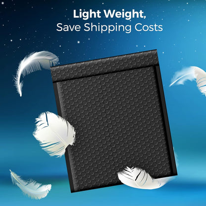 Fuxury Bubble Mailers 10.5x16 Inch 40 Pack Self Seal Padded Envelopes Waterproof Mailing Envelopes Bubble Padded Cushioning Padded Mailers Bubble Bags for Packaging Small Business Large #5 Black