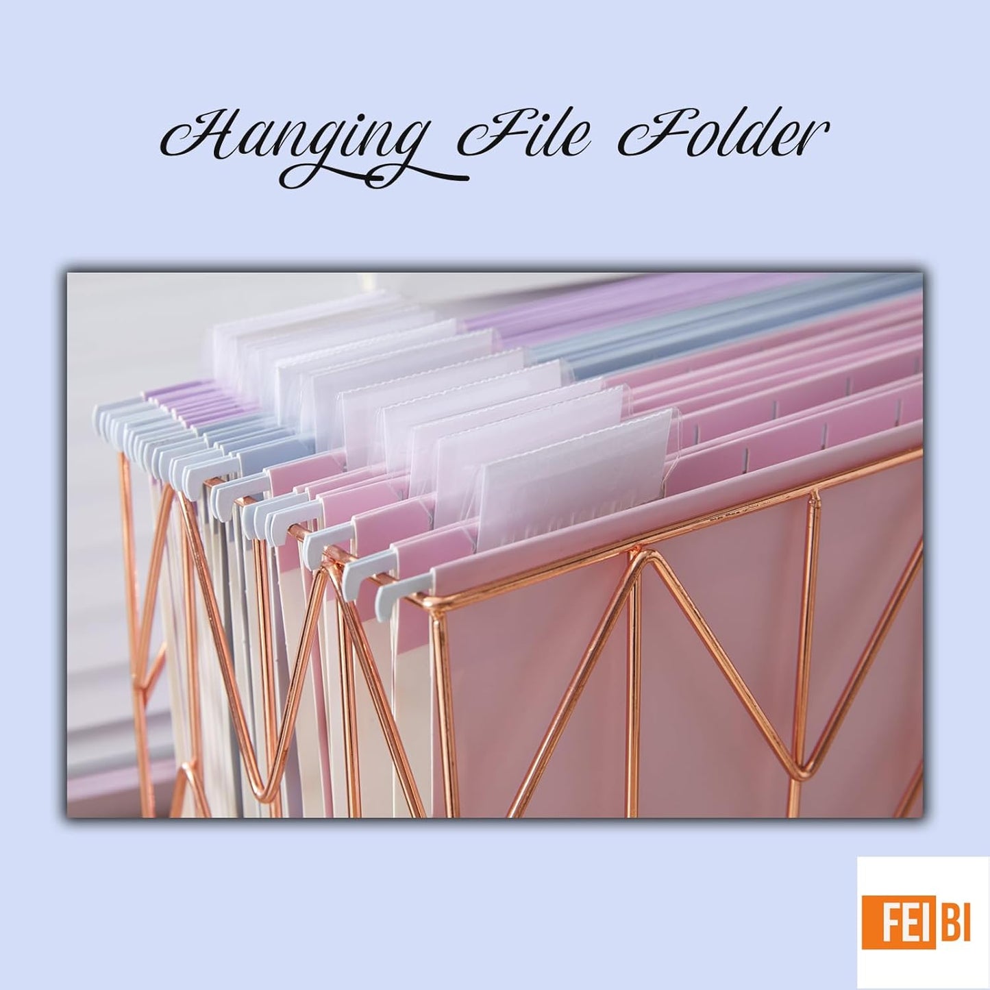 6 Pack Hanging Folder File Cabinet Organizer Letter Size 1/5 Cut Adjustable Label Decoration Home Office School Classroom, Green