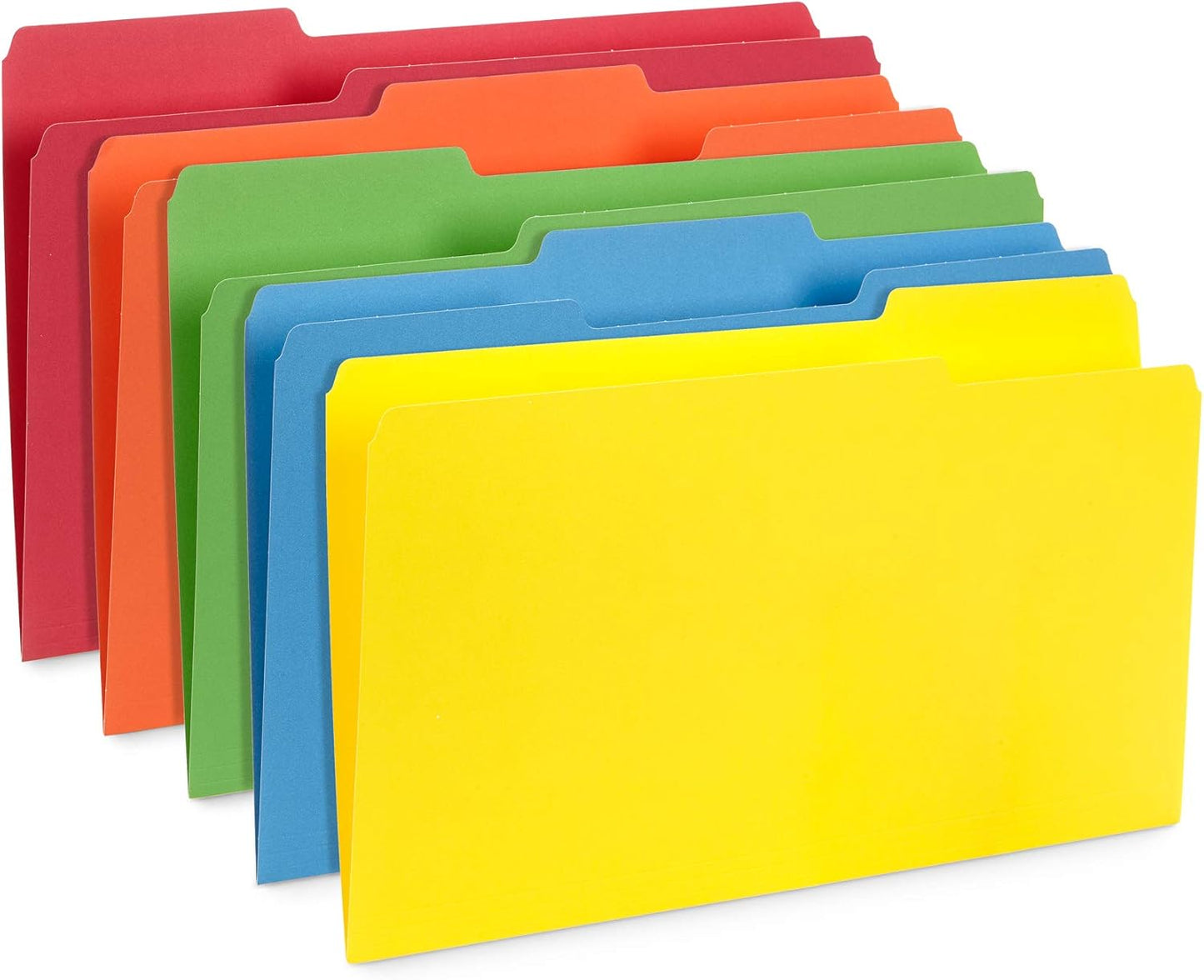 Blue Summit Supplies Blue Legal File Folders, Legal Size, 1/3 Cut Tab, Great for Organizing and Easy File Storage, File Folders 100 Count