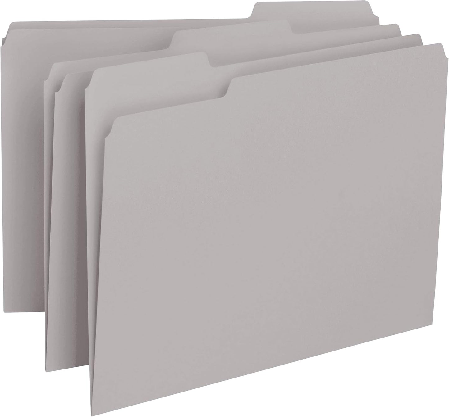 Smead Interior File Folder, 1/3-Cut Tab, Letter Size, Aqua, 100 per Box, Expandable File Folders for Filing Cabinet
