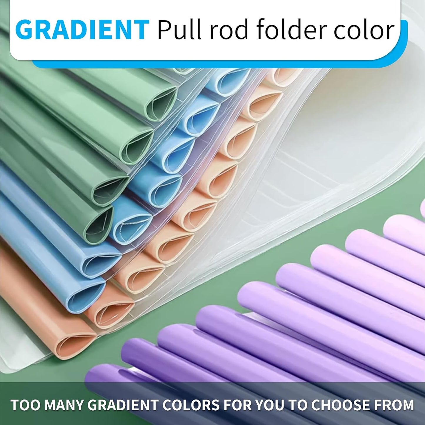 20 Pack, Clear Report Covers with Sliding Bar, 50-Sheet Capacity – Presentation Folders for Letter and A4 Sheets Size, Resume & Document Binders for Office, School, Business (Purple)