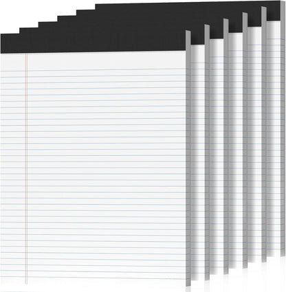 12 Pack Legal Pads 8.5 x 11 College Ruled 600 Sheets Note Pads 8.5 x 11 Inch Notepads Perforated Writing Pads 8.5 x 11 Pads of Paper Lined White Paper, 50 Sheets per Notepad for Home, Office, School