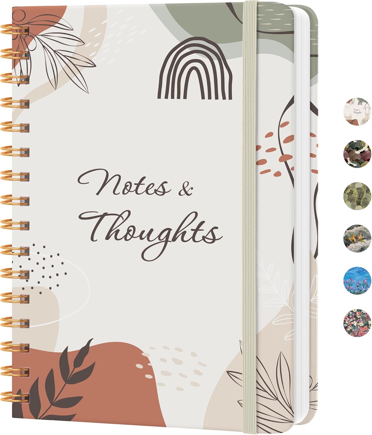 CICPAP Lined Spiral Journal Notebook, A5 College Ruled Notebook for Journaling, Note-Taking, and Daily Planning, Durable Hardcover with an Elegant Design, Purple