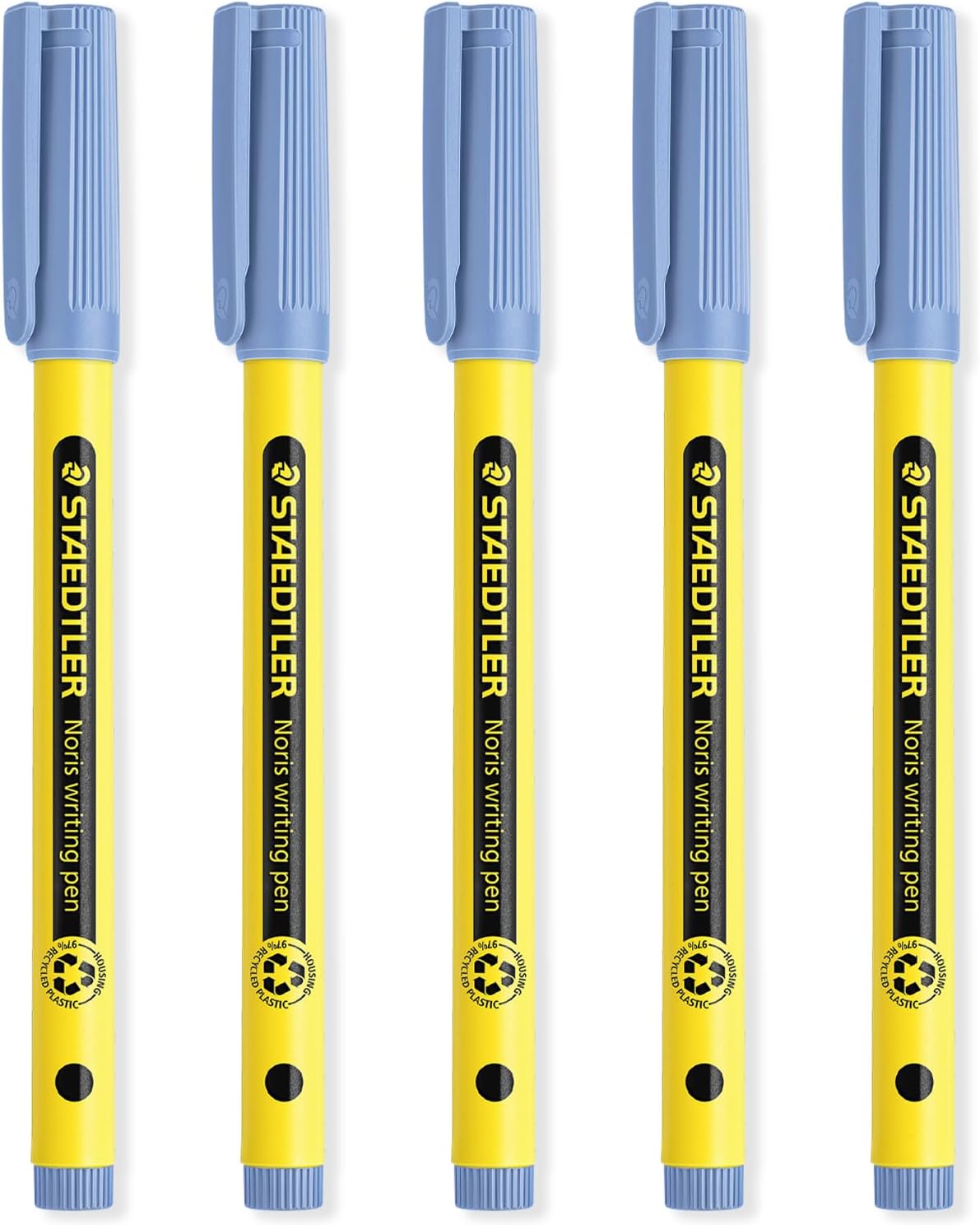 STAEDTLER 307 Noris Writing Pen - Handwriting Pens - 0.6mm Line Width - Ideal for School, Work, Office, etc (Blue)