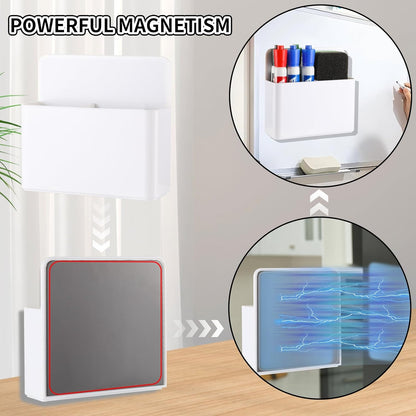 Camelmother 2Magnetic Marker Holder For Whiteboard Dry Erase Marker Holder For Office Refrigerator Fridge Classroom Must (black)