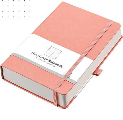 AHGXG Graph Paper Notebook - Grid Paper Notebook Large A4 8.5''×11'', 320 Pages Thick Journal, 100gsm Thick Graph Paper, Leather Softcover, Inner Pocket - Black