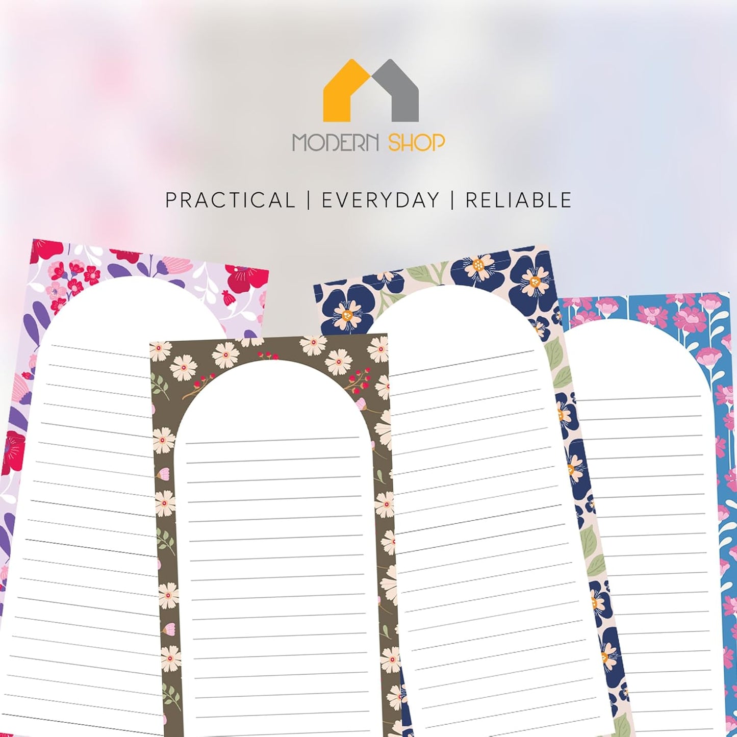 8 Magnetic Notepads – Notepads for Grocery List, Shopping List, To-Do List, Reminders -Strong Magnetic Back- Memo Notepad with Realistic Fruit Designs | 25 Sheets per Pad 7.5 x 3.5 inch (8 Pack)