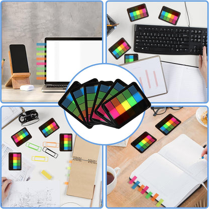 600 Pieces Sticky Index Tabs Page Flags, ALOTCHE Transparent Sticky Notes with Box Book Sticky Tabs for Annotating Books Page Marks Bookmarks Classify File