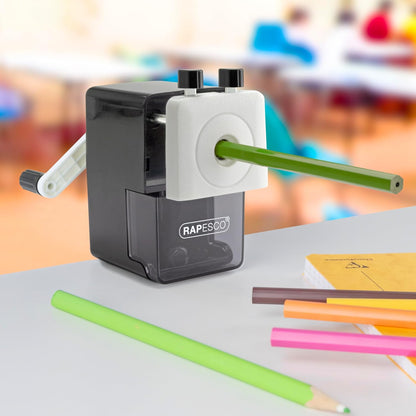 Rapesco 64 Desk Top Pencil Sharpener, Black (R64000B2)