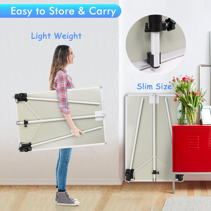 Easel Whiteboard - Magnetic Portable Dry Erase Easel Board 36 x 24 Tripod Whiteboard Height Adjustable Flipchart Easel Stand White Board for Office or Teaching at Home & Classroom (Black)