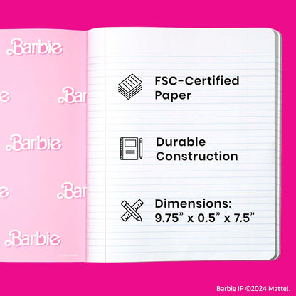 Yoobi College Ruled 8 x 10.5” Spiral Notebook Set – 3-Pack of 1 Subject Notebooks, Pink, Purple & Black Celestial Patterns – 150 Perforated 3-Hole Punched Sheets