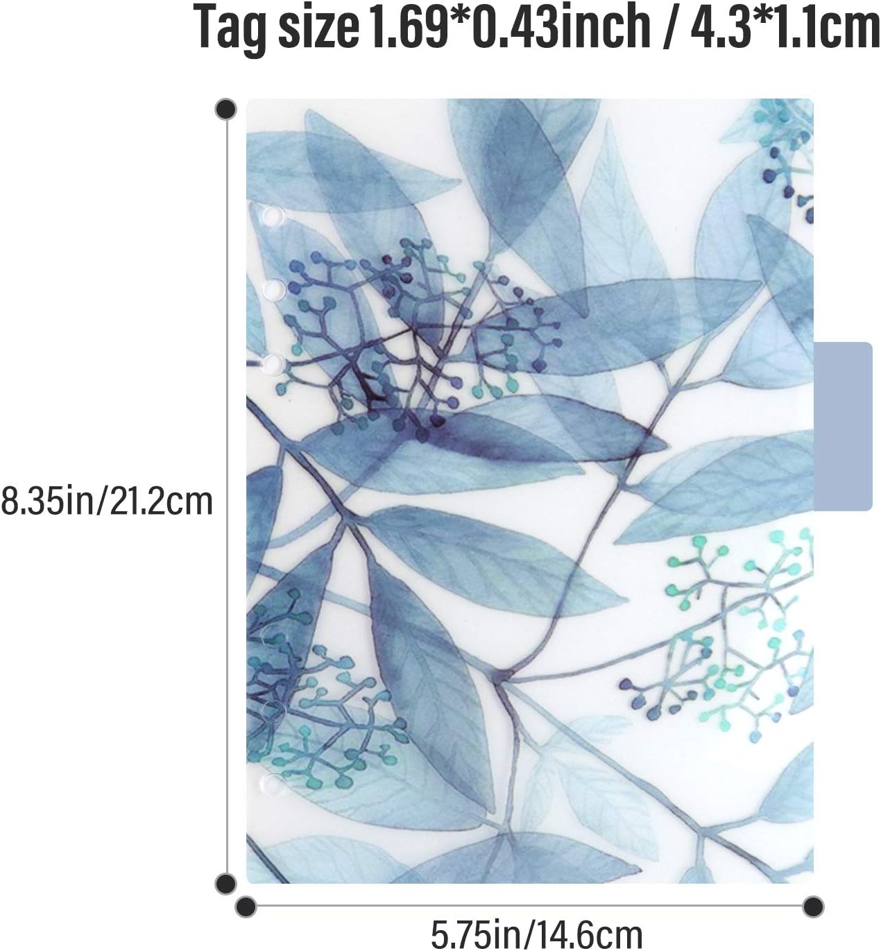 Framendino, 15 Pack Binder Index Dividers A5 Paper Insertable Page Tab Indexing Card for 6 Rings Notebooks Diary Journal Planner(3 Styles)