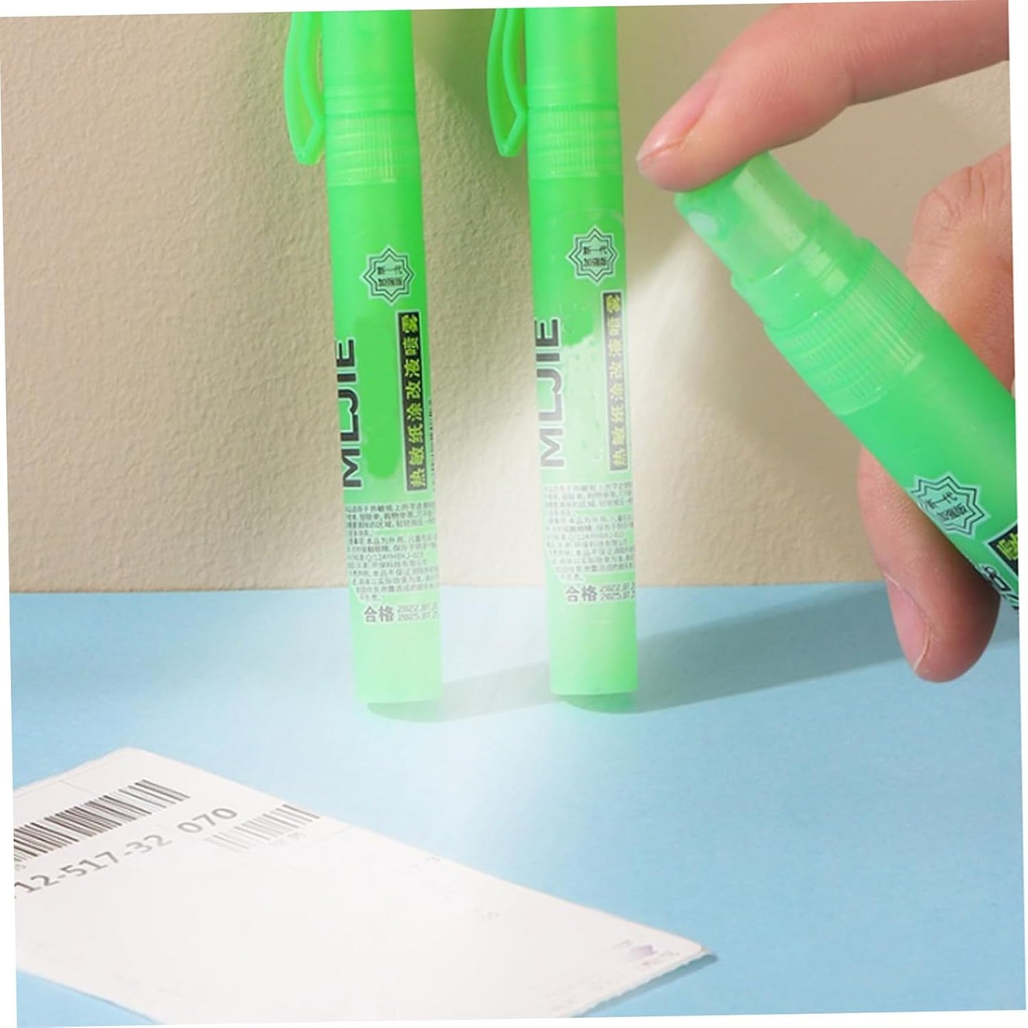 Thermal Paper Eraser Spray Quick Dry White Out Liquid Spray with Lid 4PCS Portable Correction Fluid for Documents, Labels, Packages, Shipping Addresses Office Products..