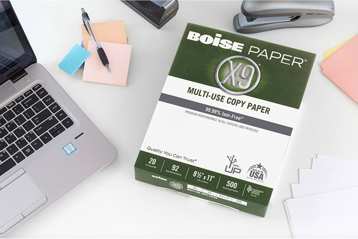 Boise X-9 Multi-Use Printer & Copy Paper, 5 Reams, White, Ledger (11in x 17in), 2500 Sheets Per Case, 20 Lb, 92 Brightness