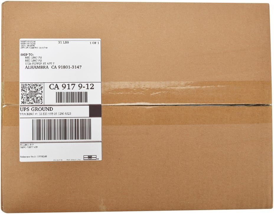MFLABEL 4x6 Thermal Shipping Labels - 2 Rolls of 250, Perforated & Smudge-Proof Direct Thermal Labels Compatible with Rollo, Zebra, for Amazon UPS FedEx Shopify