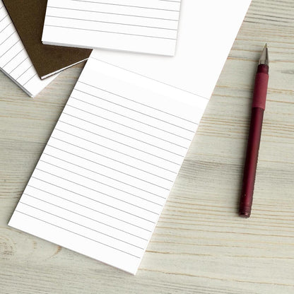 12 Pack Note Pads Refills 4 x 6 Inch Memo Pads Writing Pads, White Small Notepads Scratch Pads Mini Notepad with 30 Sheets Lined Paper in Each Pad