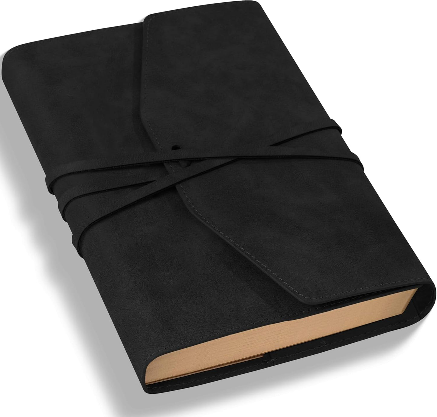 MINICAGIE Journal Notebook for Men Women Gifts Hardcover Leather Mens Journals for Writing 288 Pages 100 Gsm Paper Thick Journaling Notebooks for Work Diary, 5.7x8.3 In, Blue