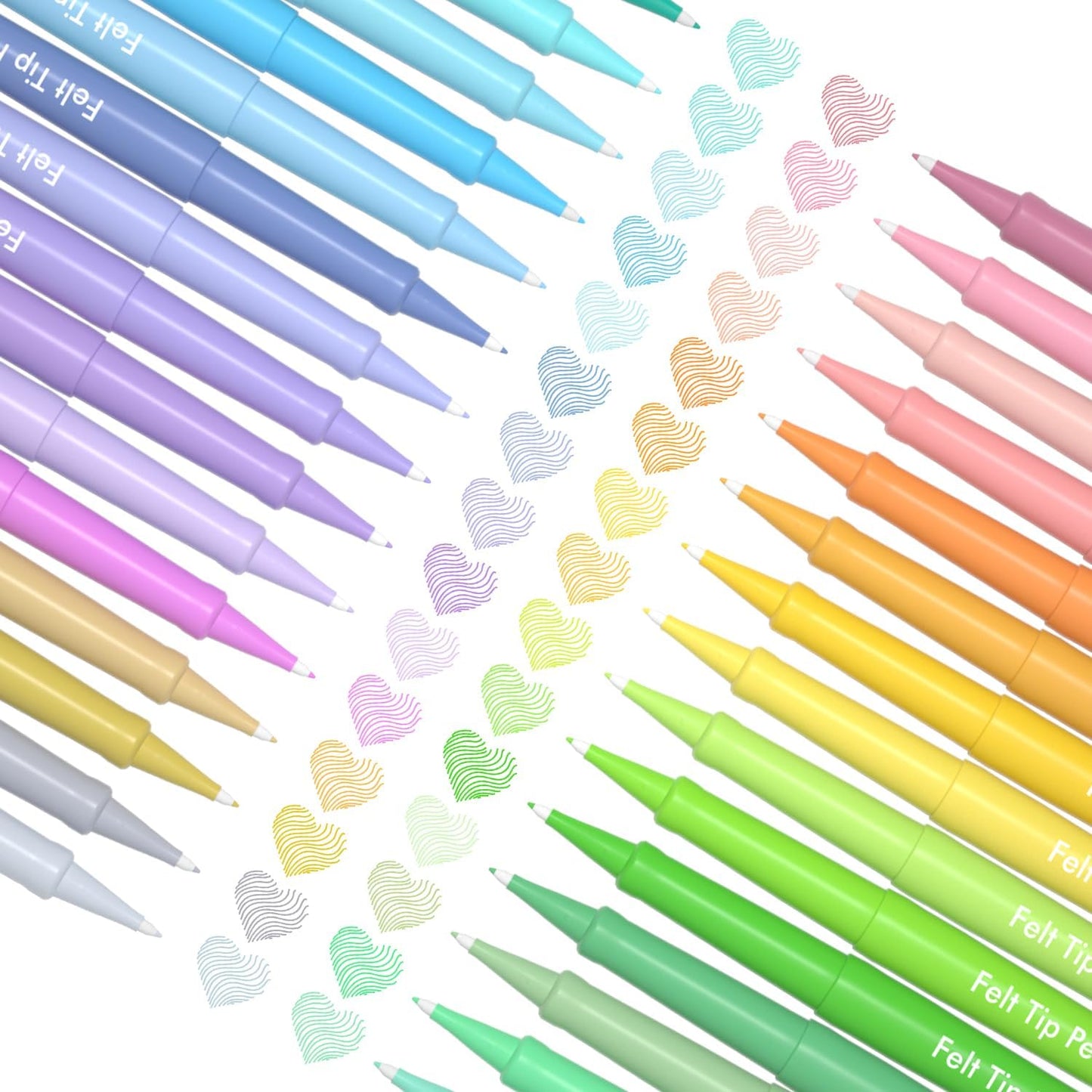 Lelix Felt Tip Pens, 30 Black Pack, 0.7mm Medium Point, Felt Tip Markers Pens for Journaling, Writing, Note Taking, Planner, Perfect for School Office and Art Supplies