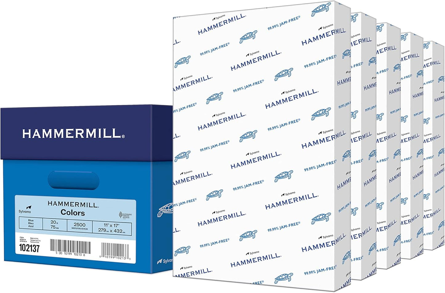 Hammermill Colored Paper, 20lb Pink Printer Paper, 8-1/2 x 11- 1 Ream (500 Sheets) - Made in the USA, Pastel Paper, 103382R