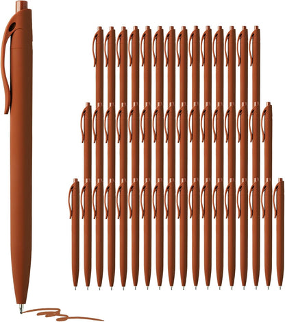 deegtran Pens Bulk, 50 Pack No Bleed Click Pens, Wholesale Retractable Ballpoint Pens, Pen Medium Point, Smooth Ink Pen, 1.0MM Blue Ink