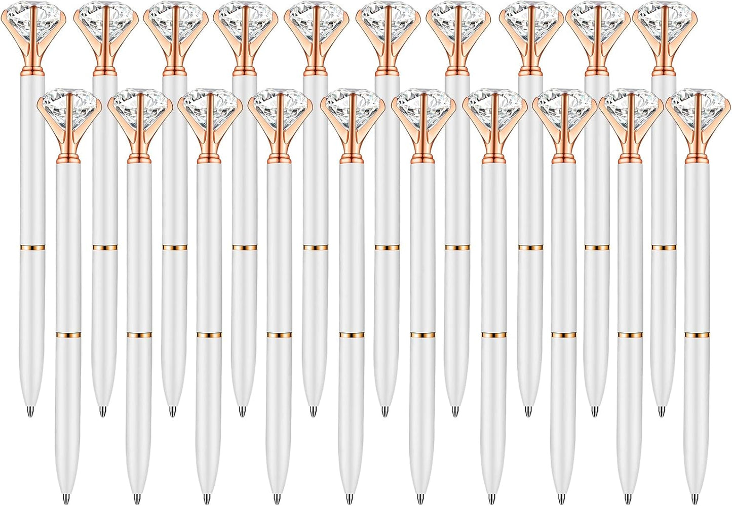 PASISIBICK 3.2 in Black Ink Ballpoint Pen Refills for Metal Diamond Pen(Pack of 20)