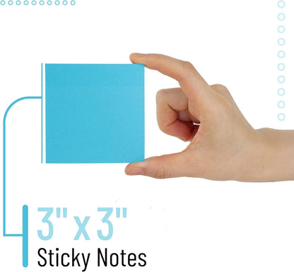Mr. Pen- Sticky Notes, 3"x3", 8 Pads, 656 Sheets, Bright Colors, Sticky Notes Bulk, Self-Stick Note Pads, Perfect for Office, School, Home, Study & Organization