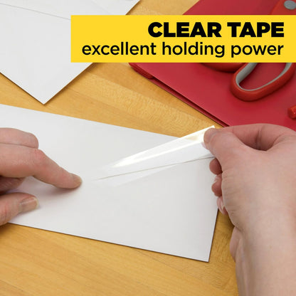 Scotch Transparent Tape, Clear Tape Engineered for Office and Home Use, 1 Inch Core 3/4 in x 1000 in, 3 Boxes