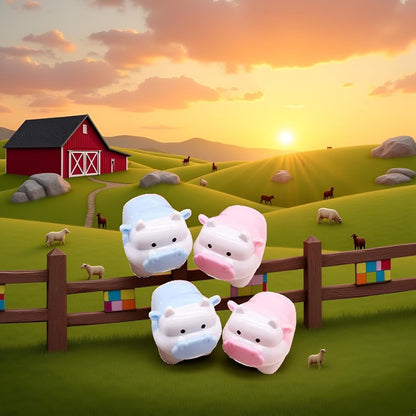 2 Pcs Cute Pig Cattle Design Sharpener Cow Ox Kawaii Pencils Sharpeners Girls Gifts Stationery Office Supplies Nice Design Deft Processed