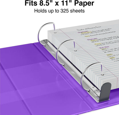 Staples Heavy-Duty 2-Inch D-Ring View Binder, Reinforced Spine, Holds Up to 450 Sheets, Gray, for Office & School