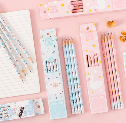 30pcs HB Art Drawing Pencils Bulk Cute Fun Novelty Wooden Writing Pencils with Erasers for Students Reward Teacher Classroom Office (Green)