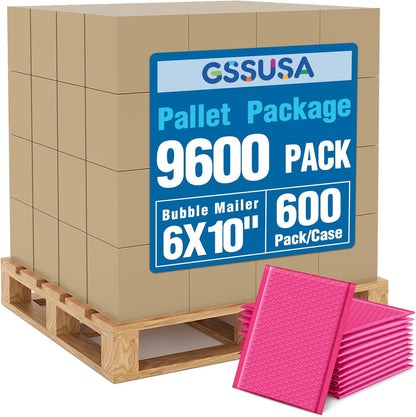 GSSUSA Black Bubble Mailers 4x8 Inches 50 Pack, Usable Size 4X7" Bubble Envelopes for Small Business, Padded Envelope, Shipping Mailers, Packaging Bags, Mailing Envelopes, Shipping Supplies