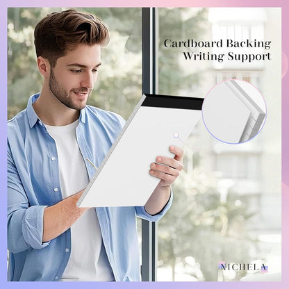 Nichela 5" x 8" Note Pads 6 Pack of Legal Pads Narrow Ruled Notepad with Perforated Notepads 30 Sheets Small Writing Pads 21lb Legal Pad Quality Paper Ideal for Home, Office, or School Use